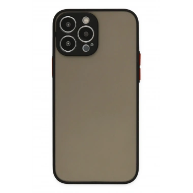 Mey İthalat®  iPhone 15 Pro Max Kılıf Montreal Silikon Kapak - Siyah