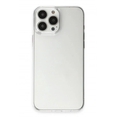 Mey İthalat® iPhone 15 Pro Max Kılıf Pc Sert Şeffaf Kapak - Şeffaf