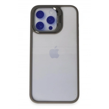 Mey İthalat® iPhone 15 Pro Max Kılıf Roblox Lens Standlı Kapak - Titan Gri