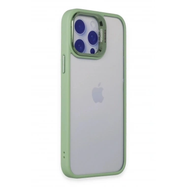 Mey İthalat® iPhone 15 Pro Max Kılıf Roblox Lens Standlı Kapak - Yeşil