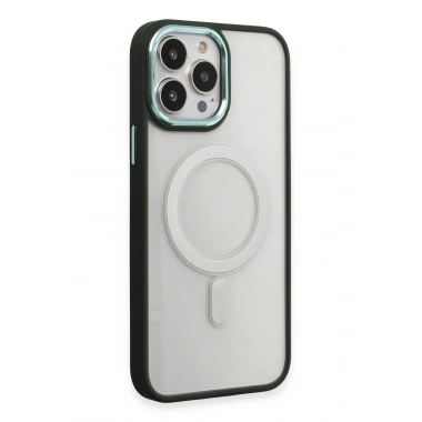 Mey İthalat®  iPhone 15 Pro Max Kılıf Room Magneticsafe Silikon - Köknar Yeşili
