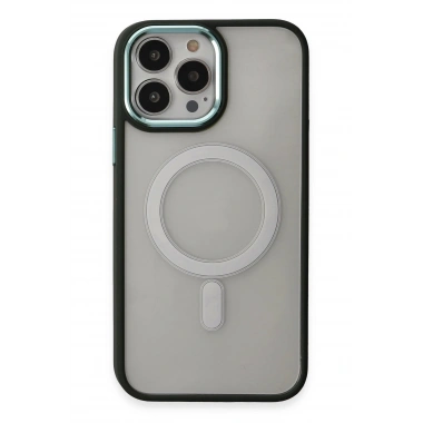 Mey İthalat®  iPhone 15 Pro Max Kılıf Room Magneticsafe Silikon - Köknar Yeşili