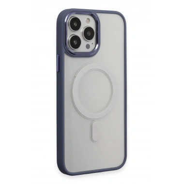 Mey İthalat® iPhone 15 Pro Max Kılıf Room Magneticsafe Silikon - Sierra Blue