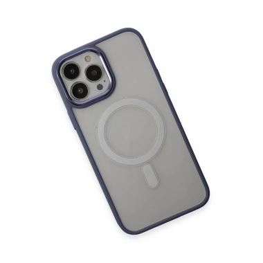 Mey İthalat® iPhone 15 Pro Max Kılıf Room Magneticsafe Silikon - Sierra Blue