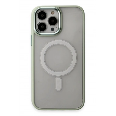Mey İthalat®  iPhone 15 Pro Max Kılıf Room Magneticsafe Silikon - Su Yeşili