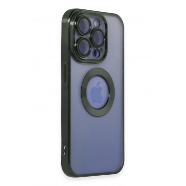 Mey İthalat® iPhone 15 Pro Max Kılıf Slot Silikon - Köknar Yeşili