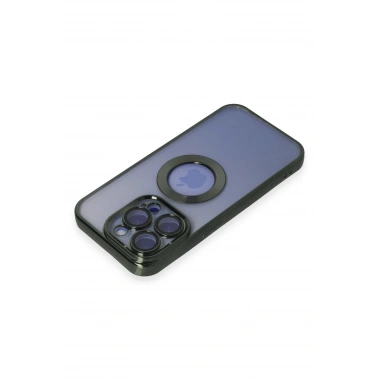 Mey İthalat® iPhone 15 Pro Max Kılıf Slot Silikon - Köknar Yeşili