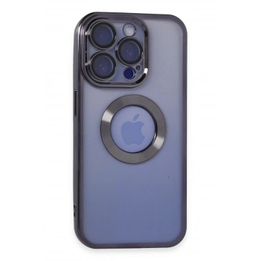 Mey İthalat®  iPhone 15 Pro Max Kılıf Slot Silikon - Mor