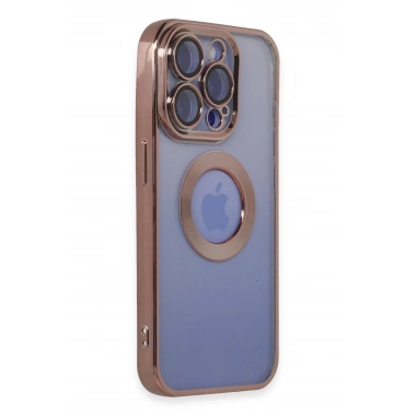 Mey İthalat®  iPhone 15 Pro Max Kılıf Slot Silikon - Rose Gold