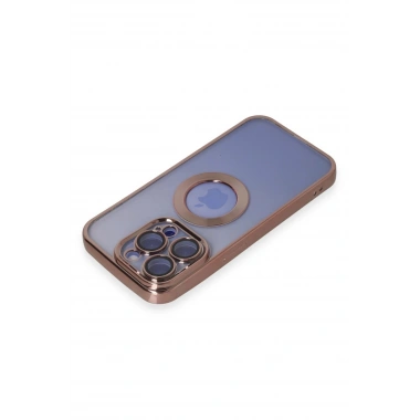 Mey İthalat®  iPhone 15 Pro Max Kılıf Slot Silikon - Rose Gold