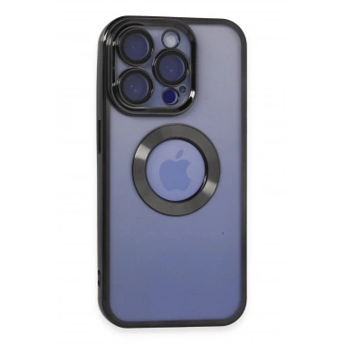 Mey İthalat®  iPhone 15 Pro Max Kılıf Slot Silikon - Siyah