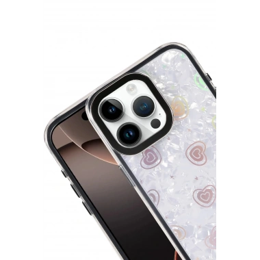 Mey İthalat® iPhone 15 Pro Max Lumi Desenli Kapak - Siyah