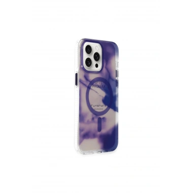 Mey İthalat®  iPhone 15 Pro Max Phantom Magsafe Kapak - Mor