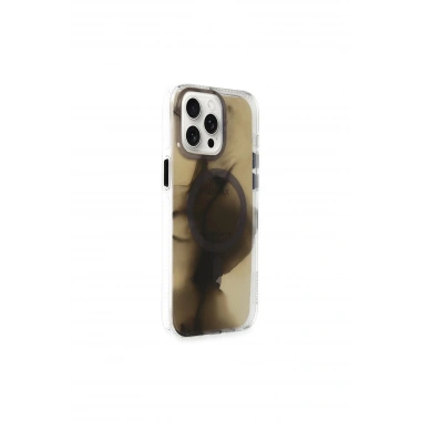 Mey İthalat®  iPhone 15 Pro Max Phantom Magsafe Kapak - Siyah