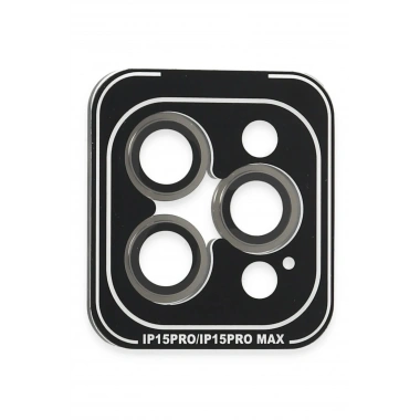 Mey İthalat®  iPhone 15 Pro Max PVD Metal Kamera Lens - Gri
