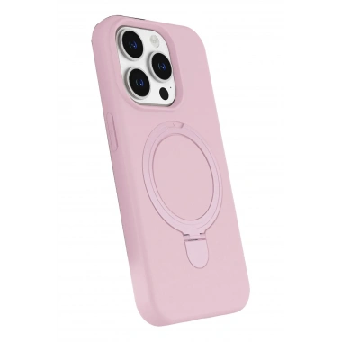 Mey İthalat®   iPhone 15 Pro Max Regal Magsafe Standlı Kapak - Açık Pembe