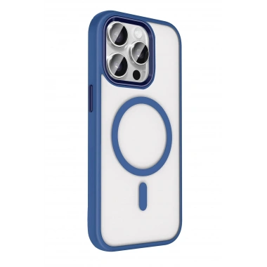 Mey İthalat®   iPhone 15 Pro Max Terea Magsafe Kapak - Lacivert