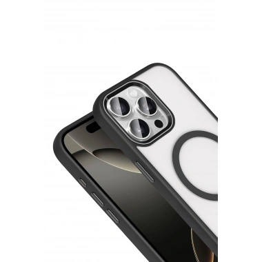 Mey İthalat®   iPhone 15 Pro Max Terea Magsafe Kapak - Siyah