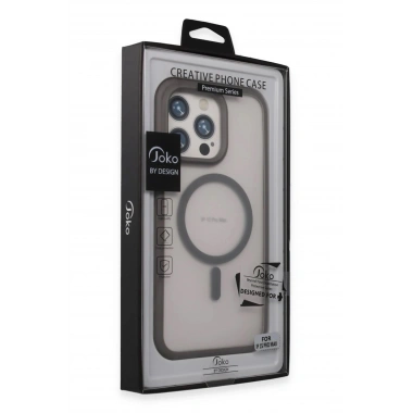 Mey İthalat®  iPhone 15 Pro Max Toras Airbag Magsafe Kapak - Titan Gri