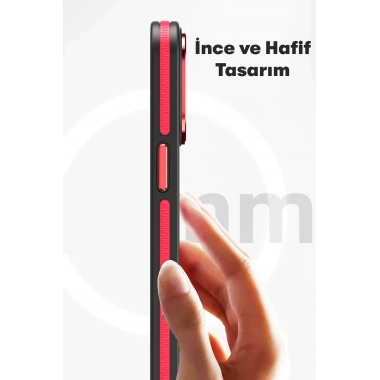 Mey İthalat®  iPhone 15 Pro Max Winner Magsafe Kapak - Siyah