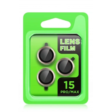 Mey İthalat® iPhone 15 Pro Raze Metal Kamera Lens - Titan Gri