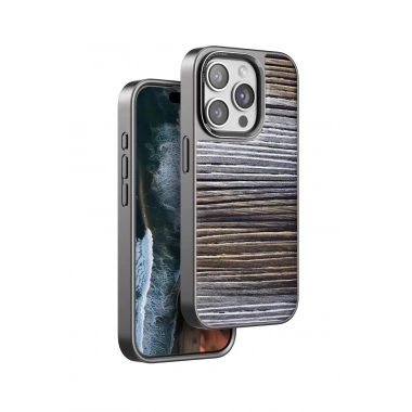 Mey İthalat®  iPhone 15 Pro Wave Kapak - Sarı