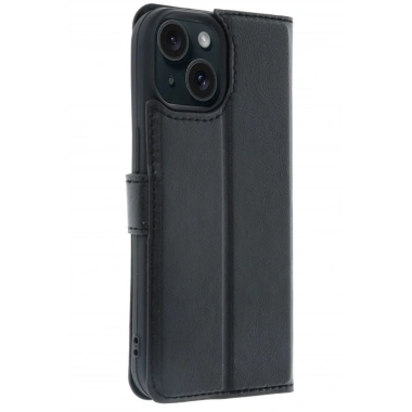Mey İthalat®   iPhone 15 Trend S Plus Kapaklı Kılıf - Siyah