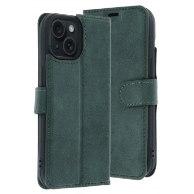 Mey İthalat®   iPhone 15 Trend S Plus Kapaklı Kılıf - Yeşil