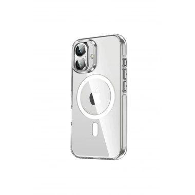 Mey İthalat®  iPhone 16 Crystal Magsafe Kapak - Şeffaf