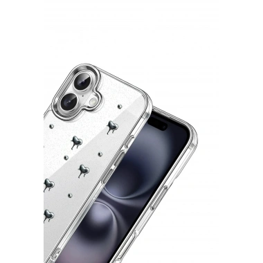Mey İthalat®   iPhone 16 Fiyonk Desenli Kapak - Desen 1