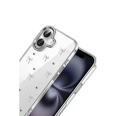 Mey İthalat®   iPhone 16 Fiyonk Desenli Kapak - Desen 5