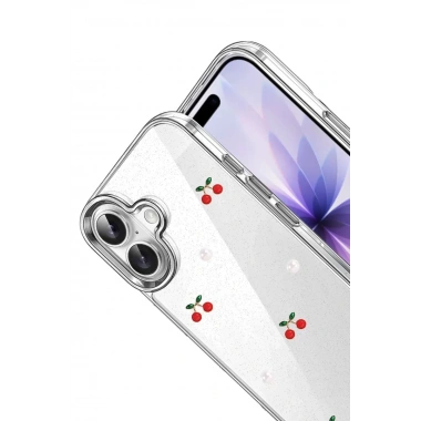 Mey İthalat®   iPhone 16 Fiyonk Desenli Kapak - Desen 9