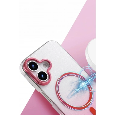 Mey İthalat®   iPhone 16 Glossy Magsafe Kapak - Çöl Titanyum