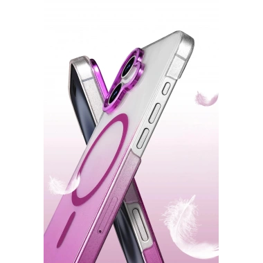 Mey İthalat®   iPhone 16 Glossy Magsafe Kapak - Mor