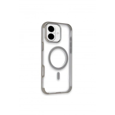 Mey İthalat®  iPhone 16 Hilton Magsafe Kapak - Titan Gri