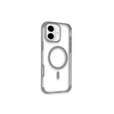 Mey İthalat®  iPhone 16 Hilton Magsafe Kapak - Titan Gri