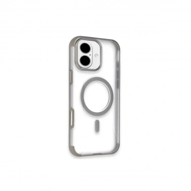 Mey İthalat®  iPhone 16 Hilton Magsafe Kapak - Titan Gri