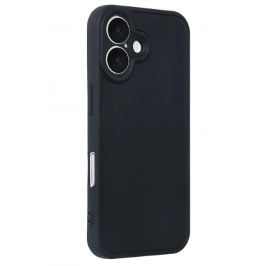 Mey İthalat®  iPhone 16 Kılıf Aras Deri Kapak - Siyah