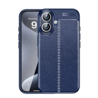 Mey İthalat®  iPhone 16 Kılıf Auto Focus Kapak - Lacivert