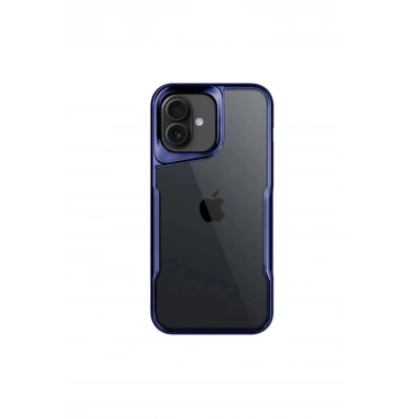 Mey İthalat®  iPhone 16 Kılıf Boyi Silikon Kapak - Lacivert