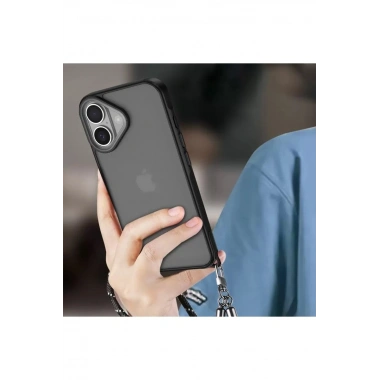 Mey İthalat®   iPhone 16 Kılıf Elegant Kapak - Lacivert