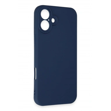 Mey İthalat®  iPhone 16 Kılıf First Silikon - Lacivert