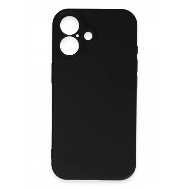 Mey İthalat®  iPhone 16 Kılıf First Silikon - Siyah