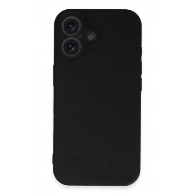 Mey İthalat®  iPhone 16 Kılıf First Silikon - Siyah