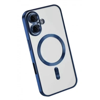 Mey İthalat®   iPhone 16 Kılıf Kross Magneticsafe Kapak - Lacivert