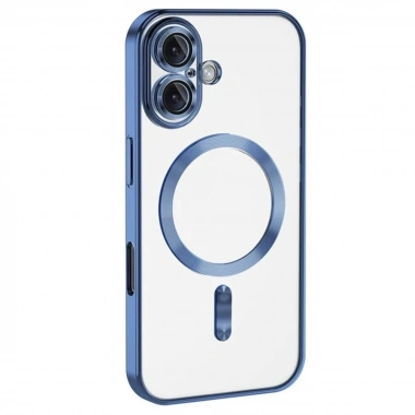Mey İthalat®  iPhone 16 Kılıf Kross Magneticsafe Kapak - Mavi