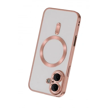 Mey İthalat®   iPhone 16 Kılıf Kross Magneticsafe Kapak - Rose