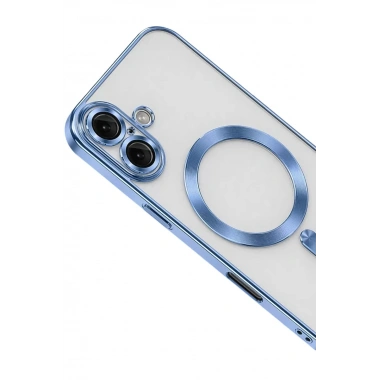 Mey İthalat®   iPhone 16 Kılıf Kross Magneticsafe Kapak - Sierra Blue