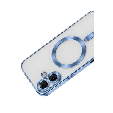 Mey İthalat®   iPhone 16 Kılıf Kross Magneticsafe Kapak - Sierra Blue