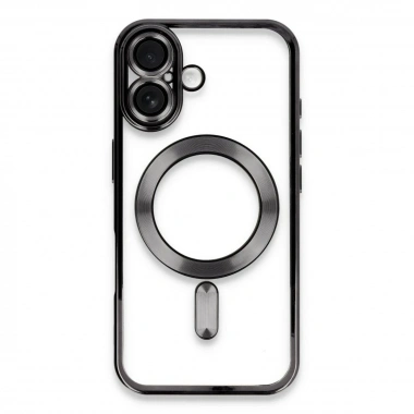 Mey İthalat®  iPhone 16 Kılıf Kross Magneticsafe Kapak - Siyah